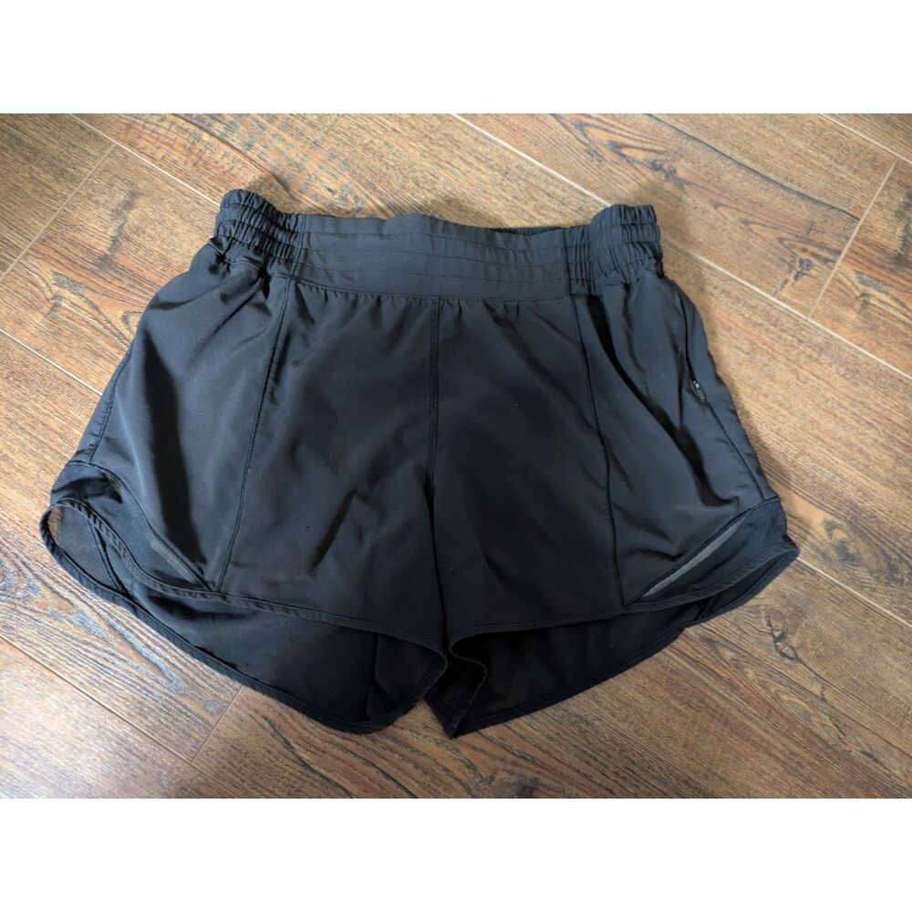 Lululemon Tracker Short V 10 Black Running Athletic Mesh Swift Stretch Workout